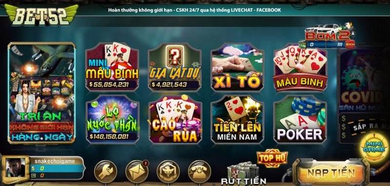 Bet52 Club – Huyền Thoại Nổ Hũ, Làm Giàu Dễ Không Tưởng