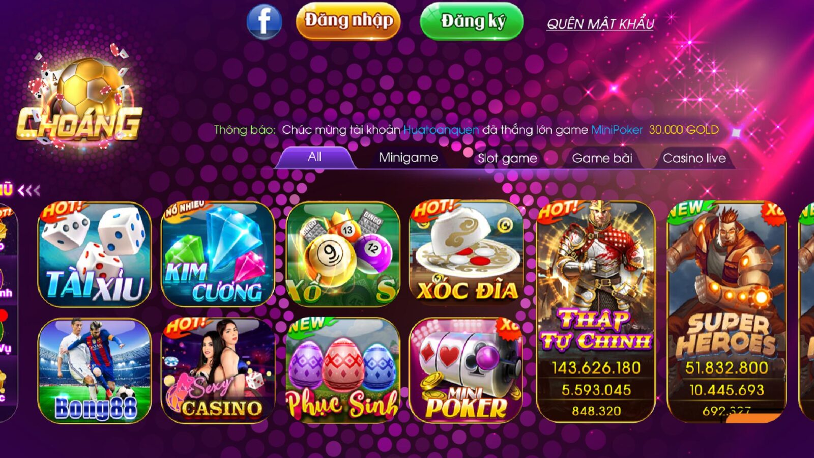 ChoangClub – Review Cổng Game Đổi Thưởng Đình Đám 2023