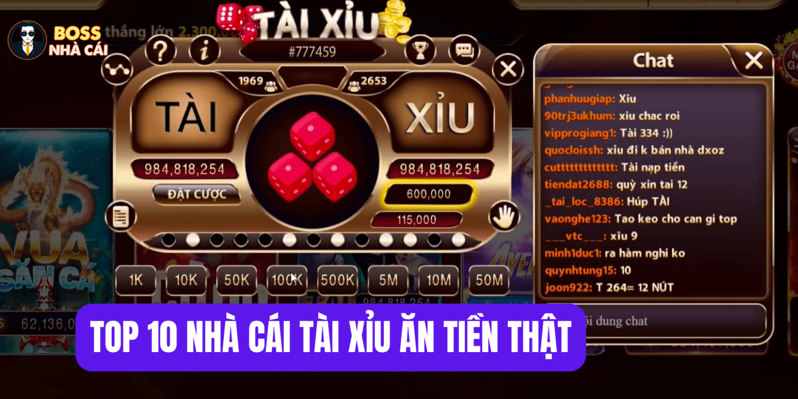 Top 10 Nhà Cái Tài Xỉu Ăn Tiền Thật